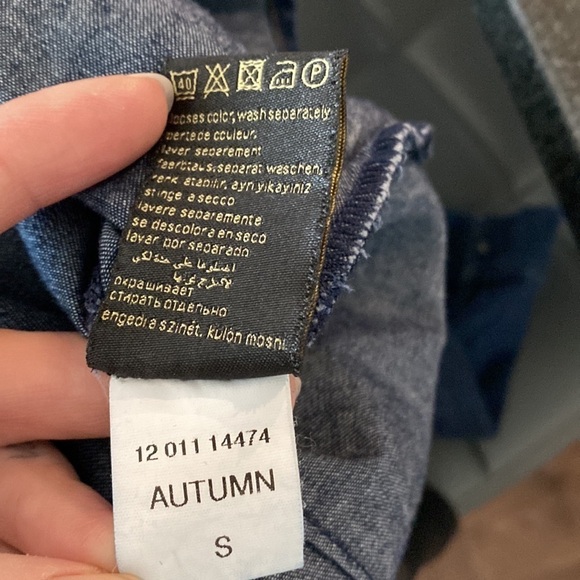 Mavi Gold - Women's Long Sleeve Denim Shirt with Snap Button Closure - Picture 10 of 14